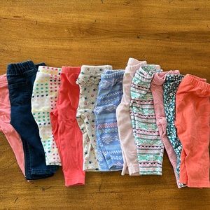 Girls 6 months pants/leggings bundle- Carter’s